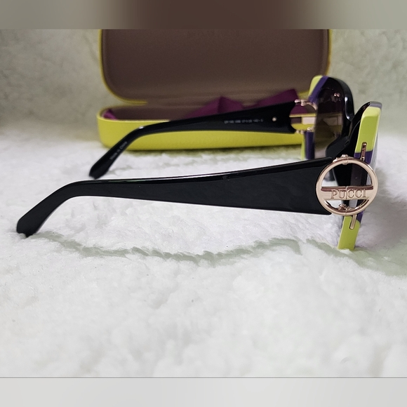Emilio Pucci Black and Purple Sunglasses - Picture 4 of 10